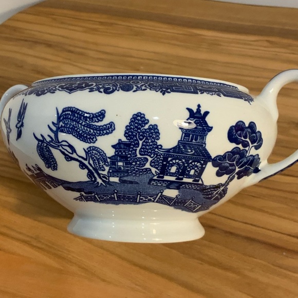 Blue Willow Style Sugar Bowl - Picture 7 of 16